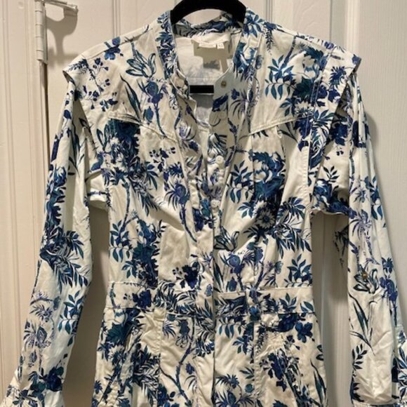 Anthropologie Lucienne Belted Romper Size 4 - Picture 5 of 9